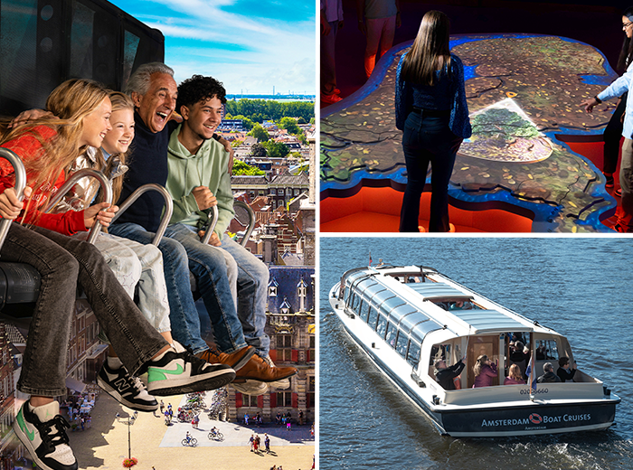 Afbeelding bij Entreeticket THIS IS HOLLAND + rondvaart Amsterdam Beleef Nederland in één dag met THIS IS HOLLAND en een rondvaart door Amsterdamse grachten.