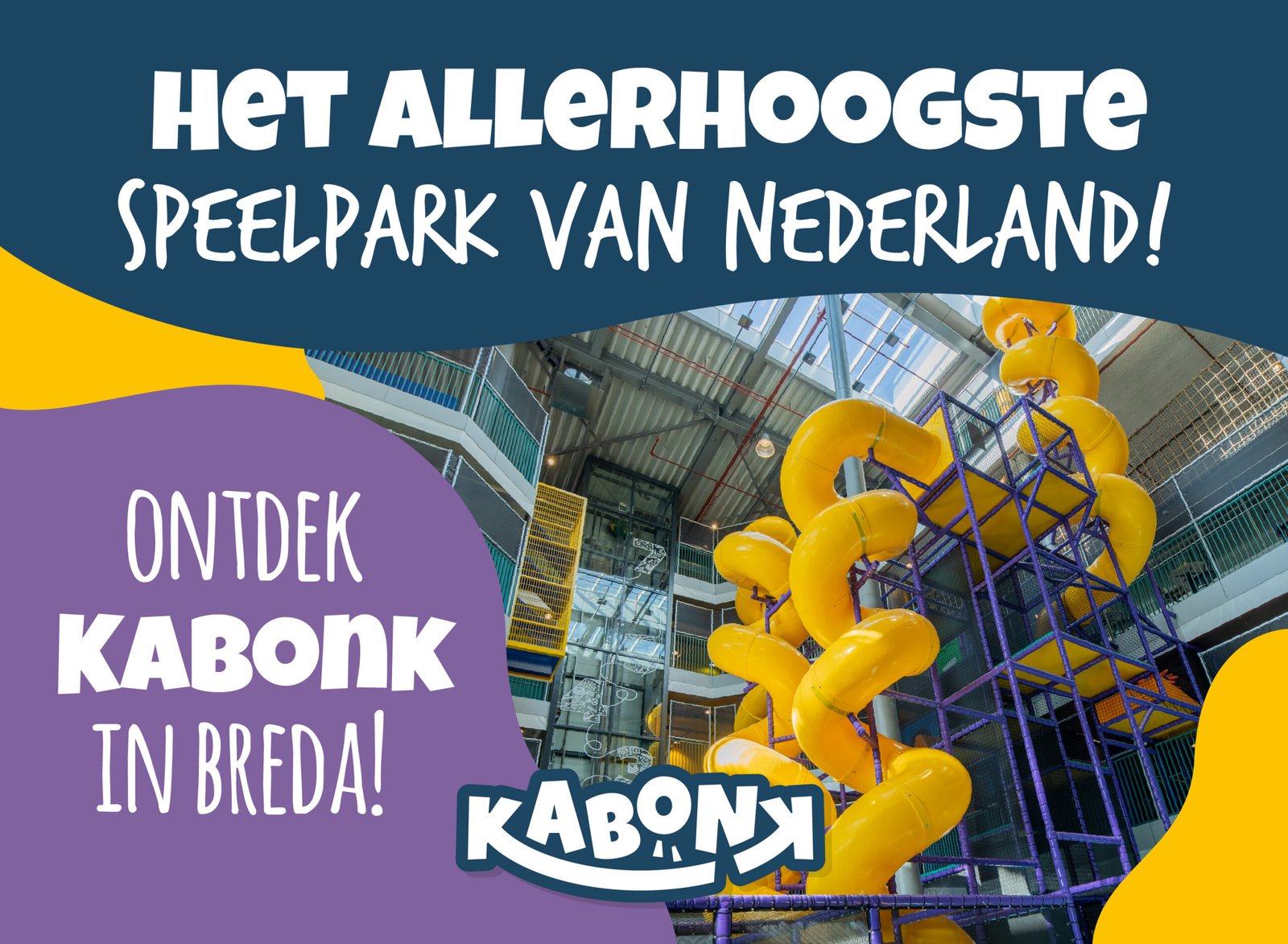 Entreeticket voor Indoorspeeltuin Kabonk in Breda, een paradijs voor kinderen.